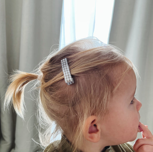 Gingham Bar Clip