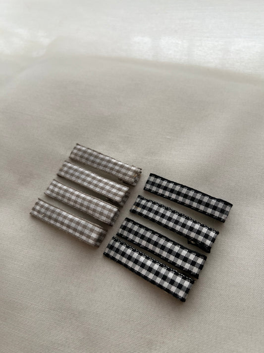 Gingham Bar Clip